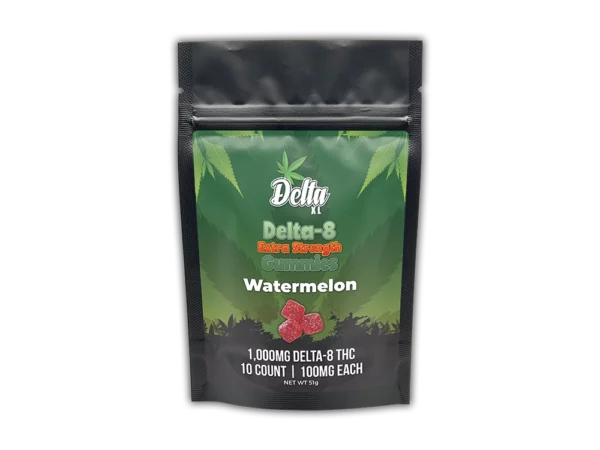 Delta-8 Extra Strength Gummies 10 Count Watermelon